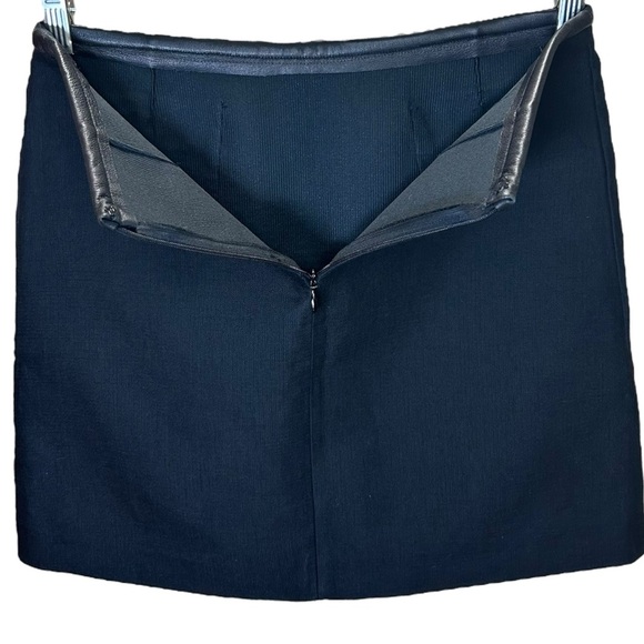 Maje - A-Line Mini Skirt, Lamb Leather Pockets - Size XS US (Size 34 FR), Black - Picture 12 of 16